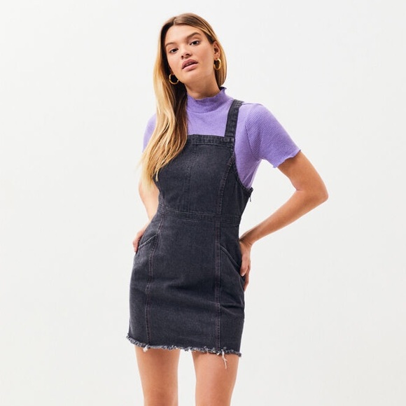rvca denim dress RVCA Women Bolt Out Denim Dress Blue S/8 at Amazon Women's Clothing store